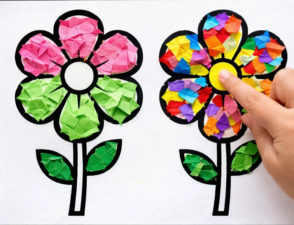 Colorful Spring Flowers, a Simple Craft Kids Love 🌸