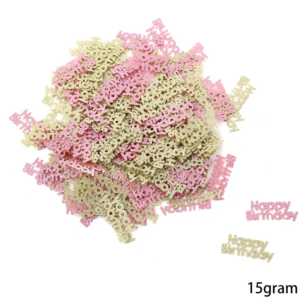 קונפטי לקישוט שולחן