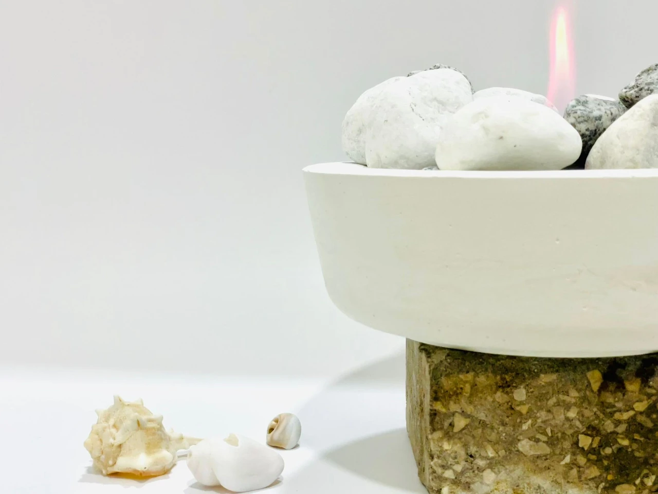 קערת אש כולל לפיד ציטרונלה מקורי