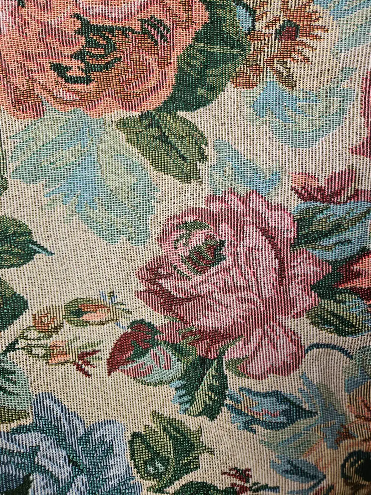 בד גובלן פרחים וינטג'