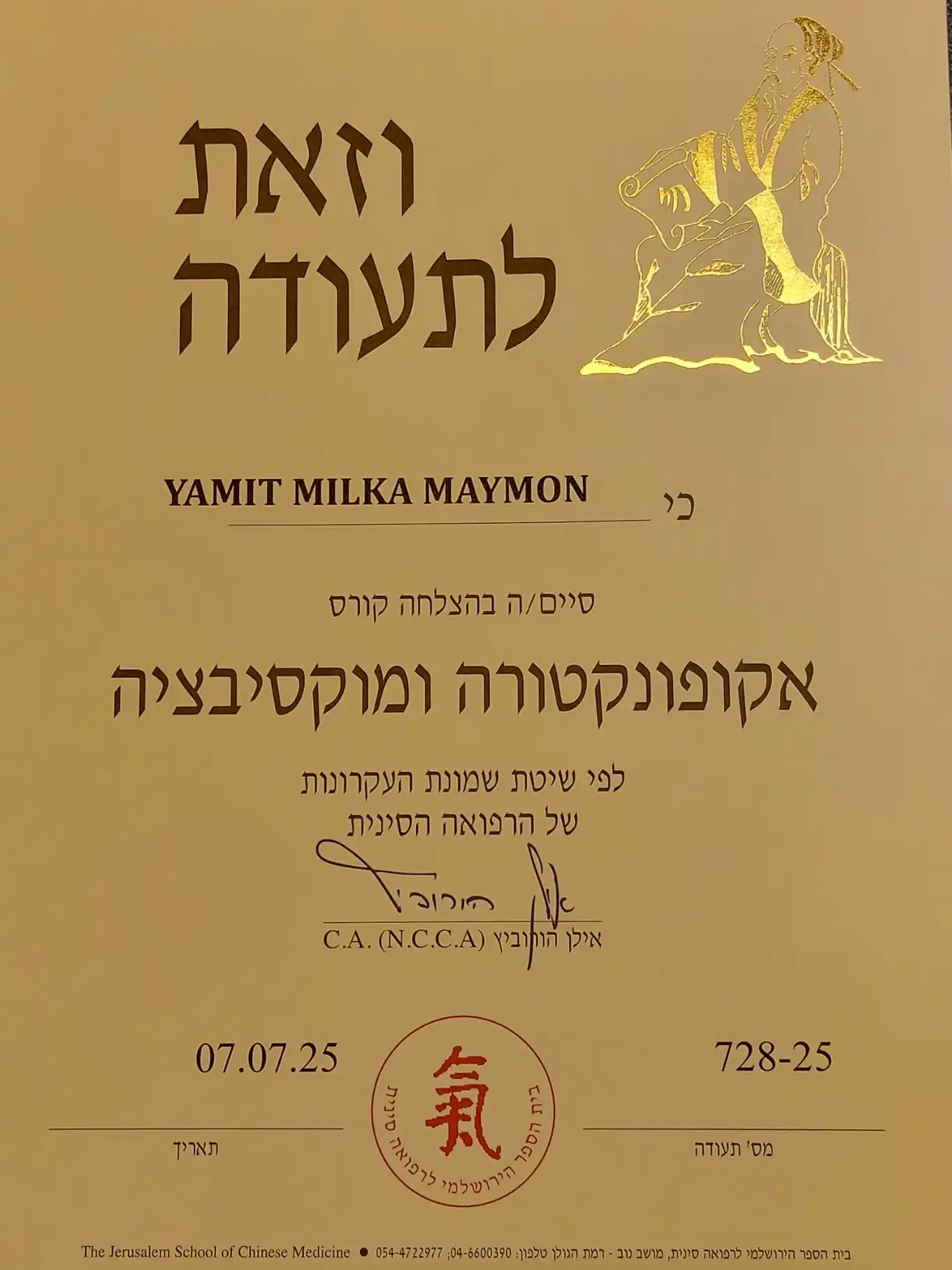 דיקור (אוקפנטורה) טיפול משולב