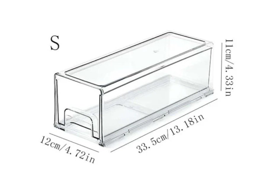 מגירת אחסון אקרילית גודל S 