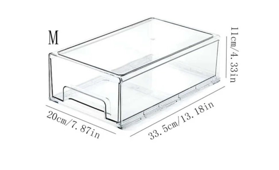 מגירת אחסון אקרילית גודל M/L