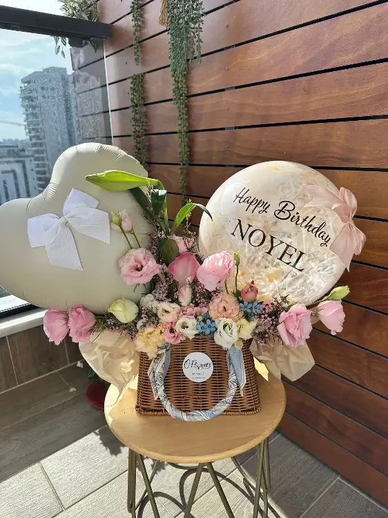 סלסלה פורחת 