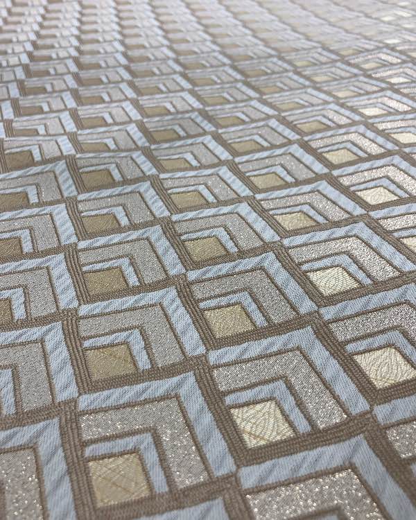 ז׳קארד דגם משובץ צבע קרם