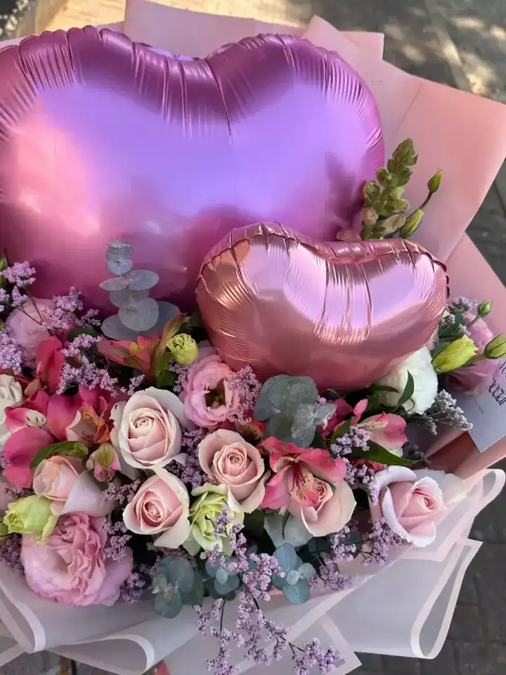 זא דאבל בלון לב סגול