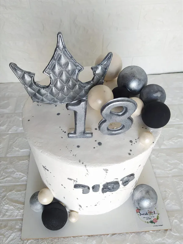 עוגת יום הולדת 18 🖤