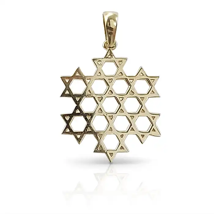 תליון  13 מגן דוד זהב 14K