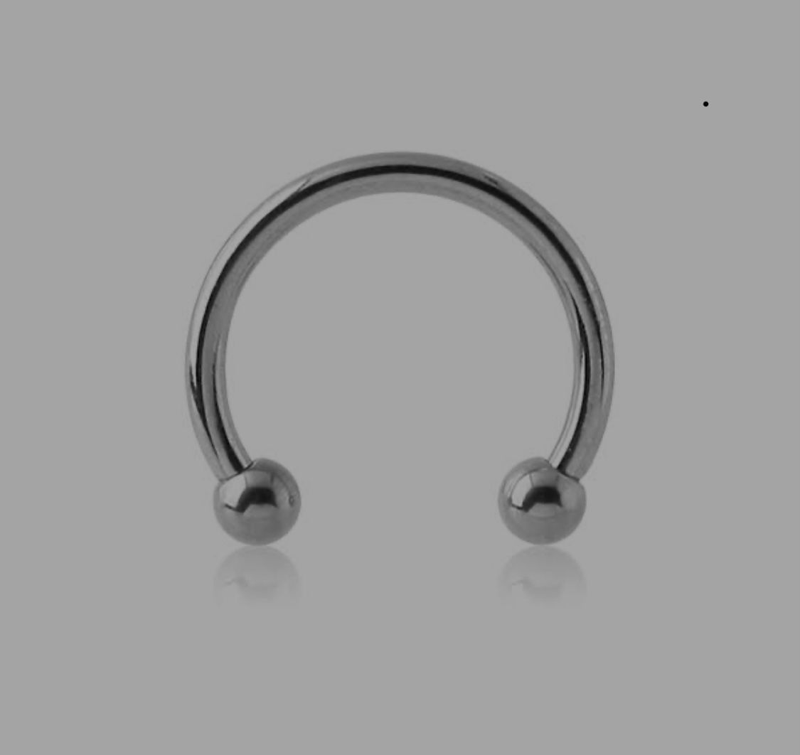 עגילי פרסה טיטניום