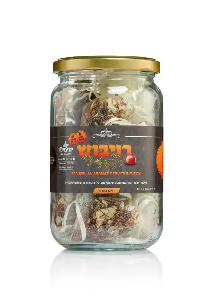 רויבוש רימונים – צנצנת (15 שקיקים)