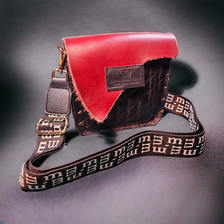 תיק צד passion black & red