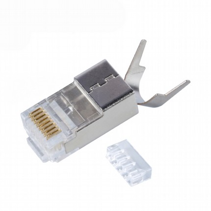 RJ45 CAT7 מחבר מסוכך