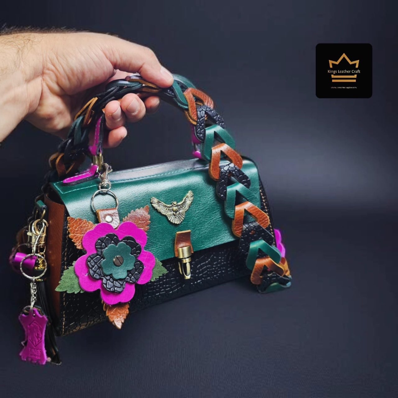 תיק ברסטקה פרח צבעוני