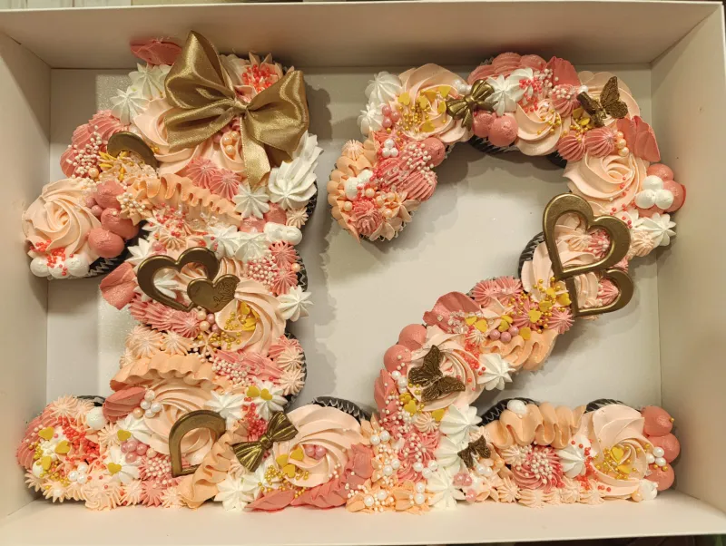 🎂🧁💝עוגת קאפקייקס 12💝🧁🎂- עוגה משודרגת לגן ולכיתה ללא צורך בסכין כדי לחתוך