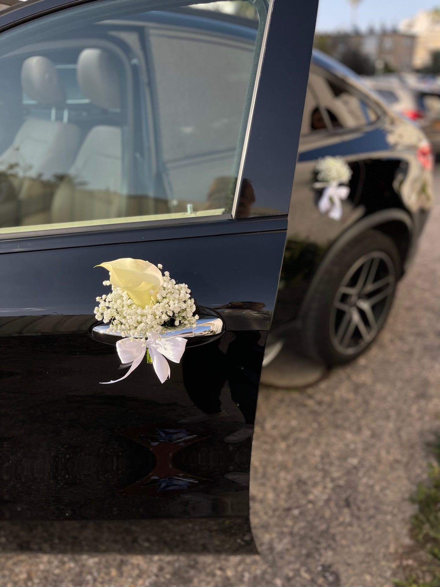 קישוט רכב חתן וכלה