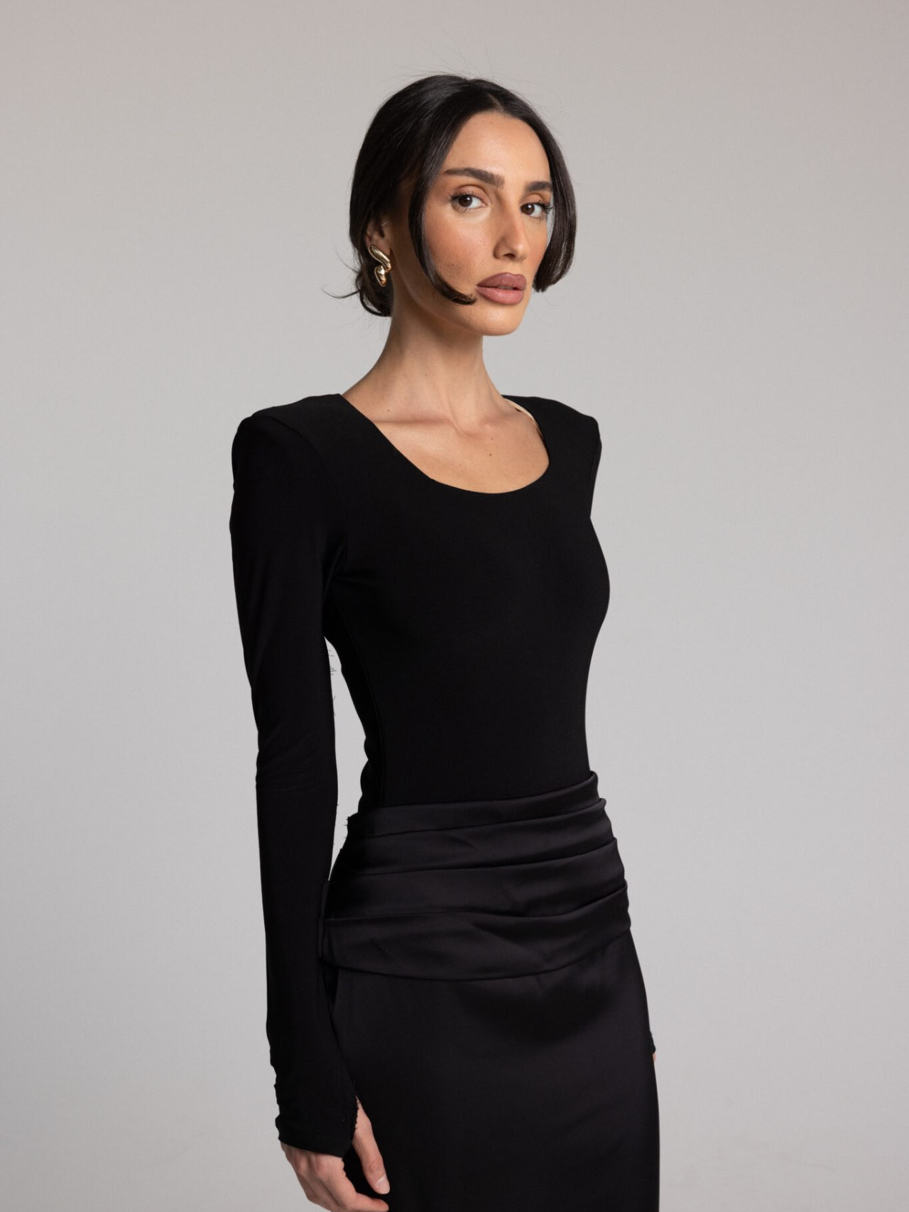 בגד גוף לונדון שחור