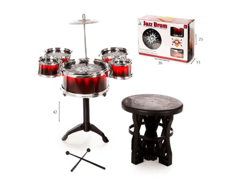 ערכת תופים עם כיסא