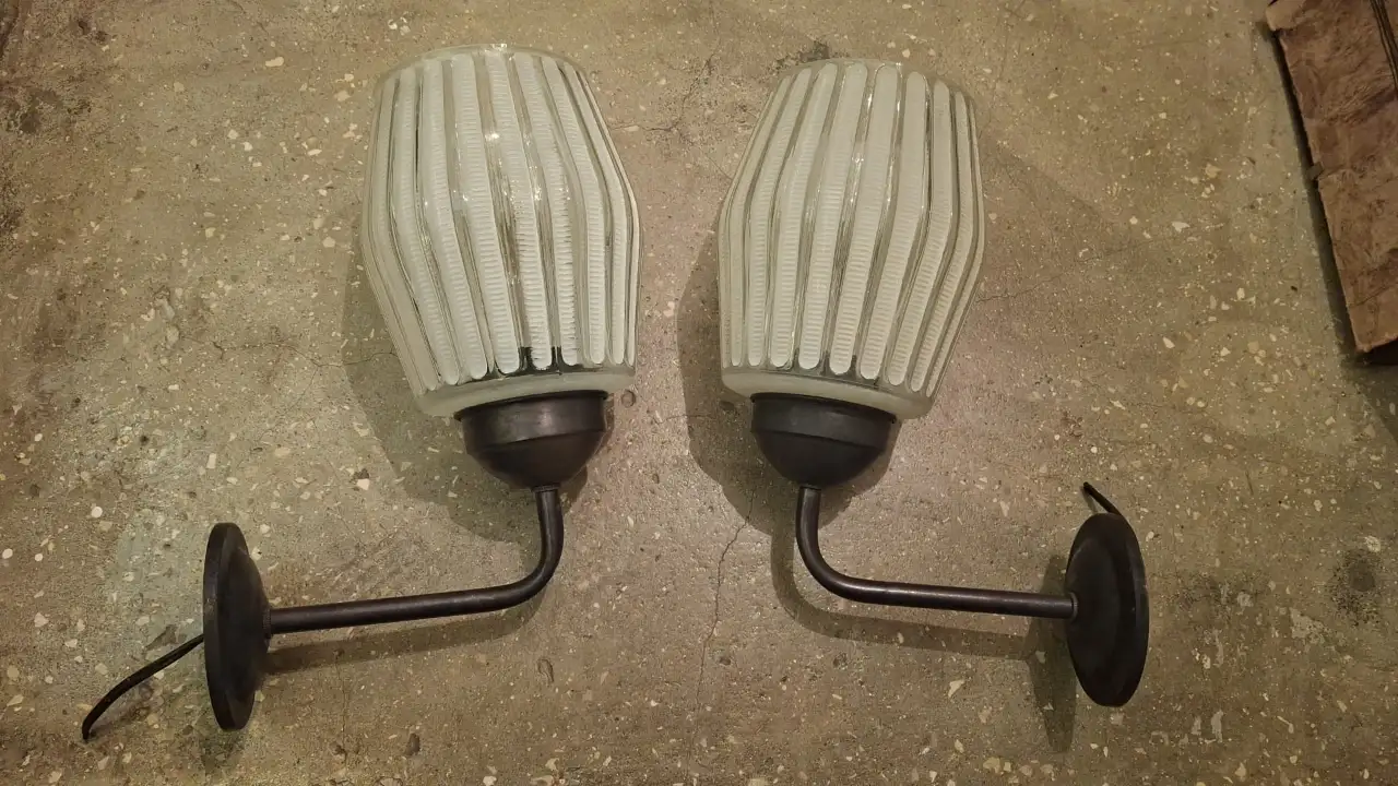 צמד מנורות קיר וינטאג