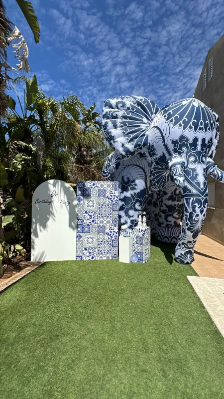 קיר צילום בסגנון יווני