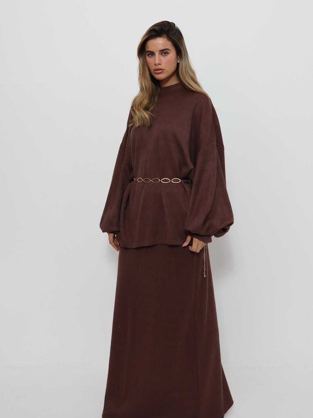 חליפת טרנינג רון חום