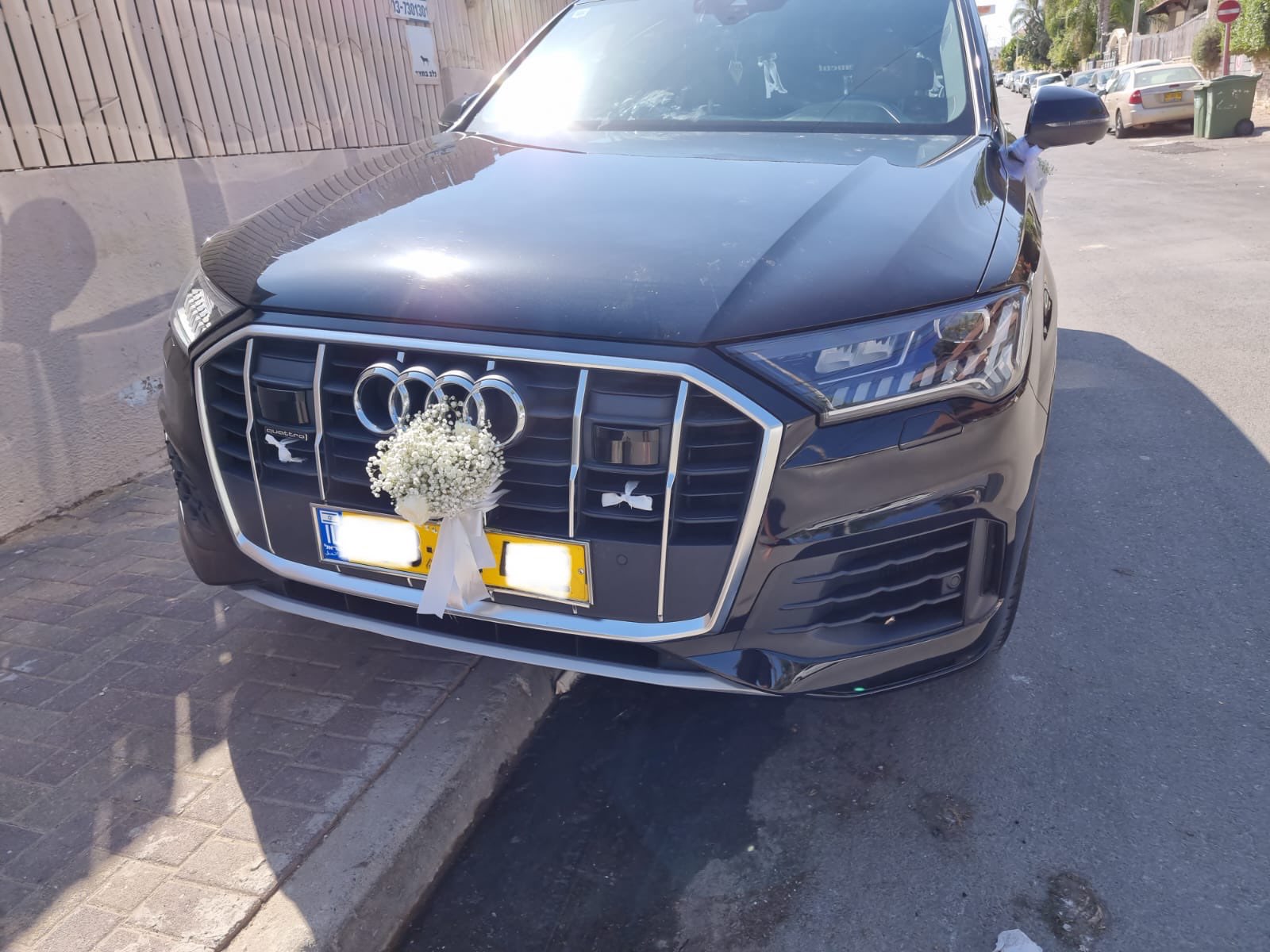 קישוט לרכב חתן וכלה