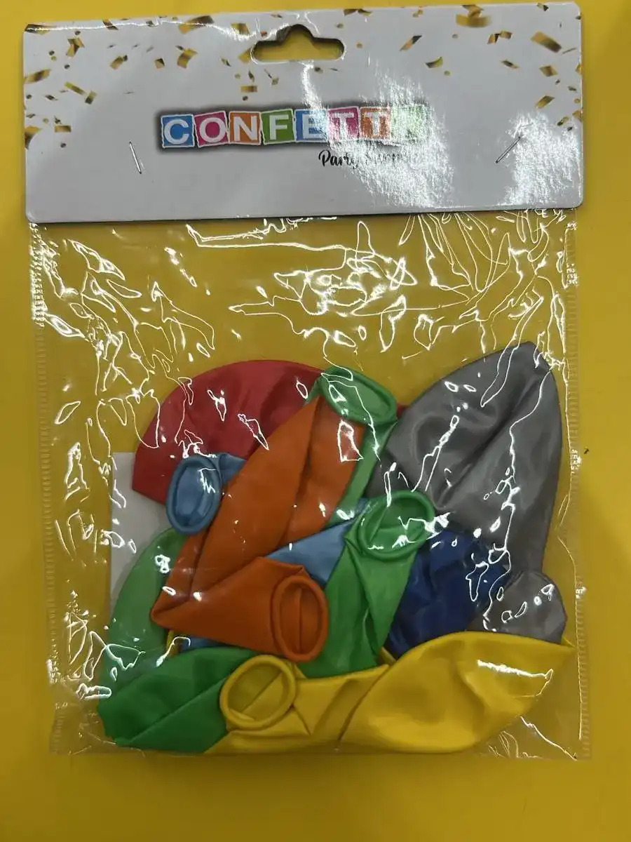 בלון מטאלי מיקס 10 יחידות