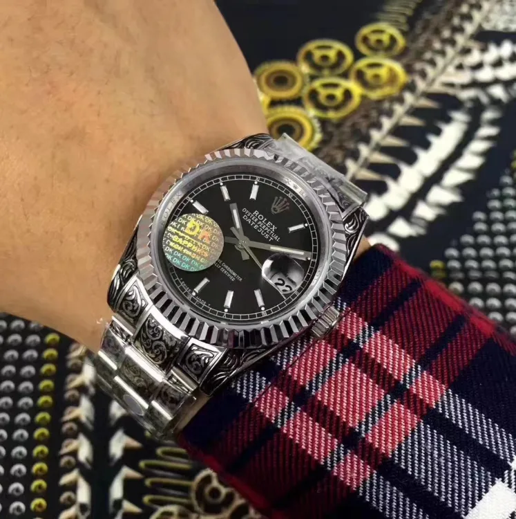 Rolex Engraved Tattoo Handmade model