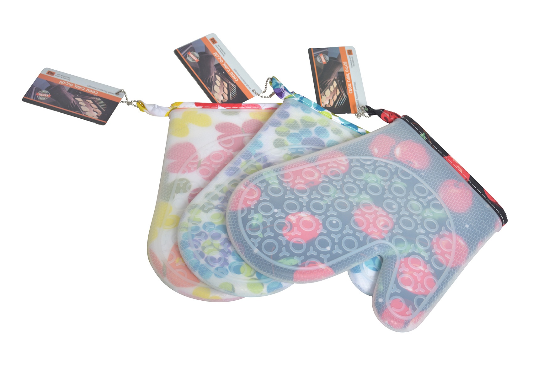 זוג כפפות בישול מסיליקון איכותיות