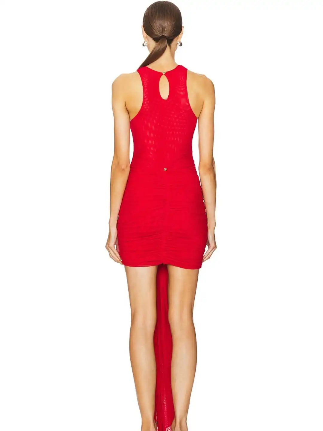 שמלה אדומה קצרה