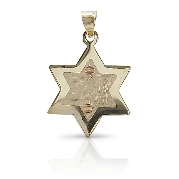 תליון מגן דוד מזהב  14K
