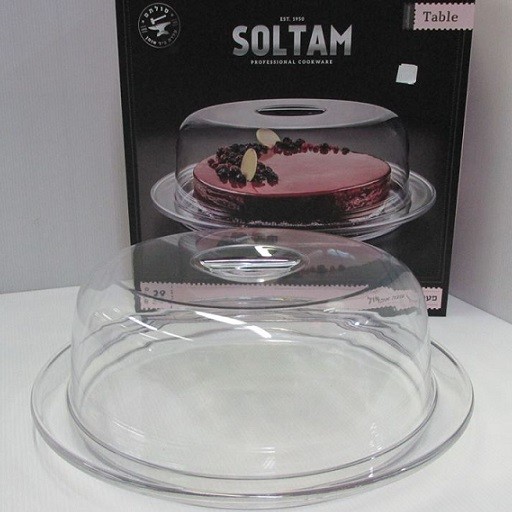 פעמון עוגה עם מגש אקריל 29 ס"מ סולתם