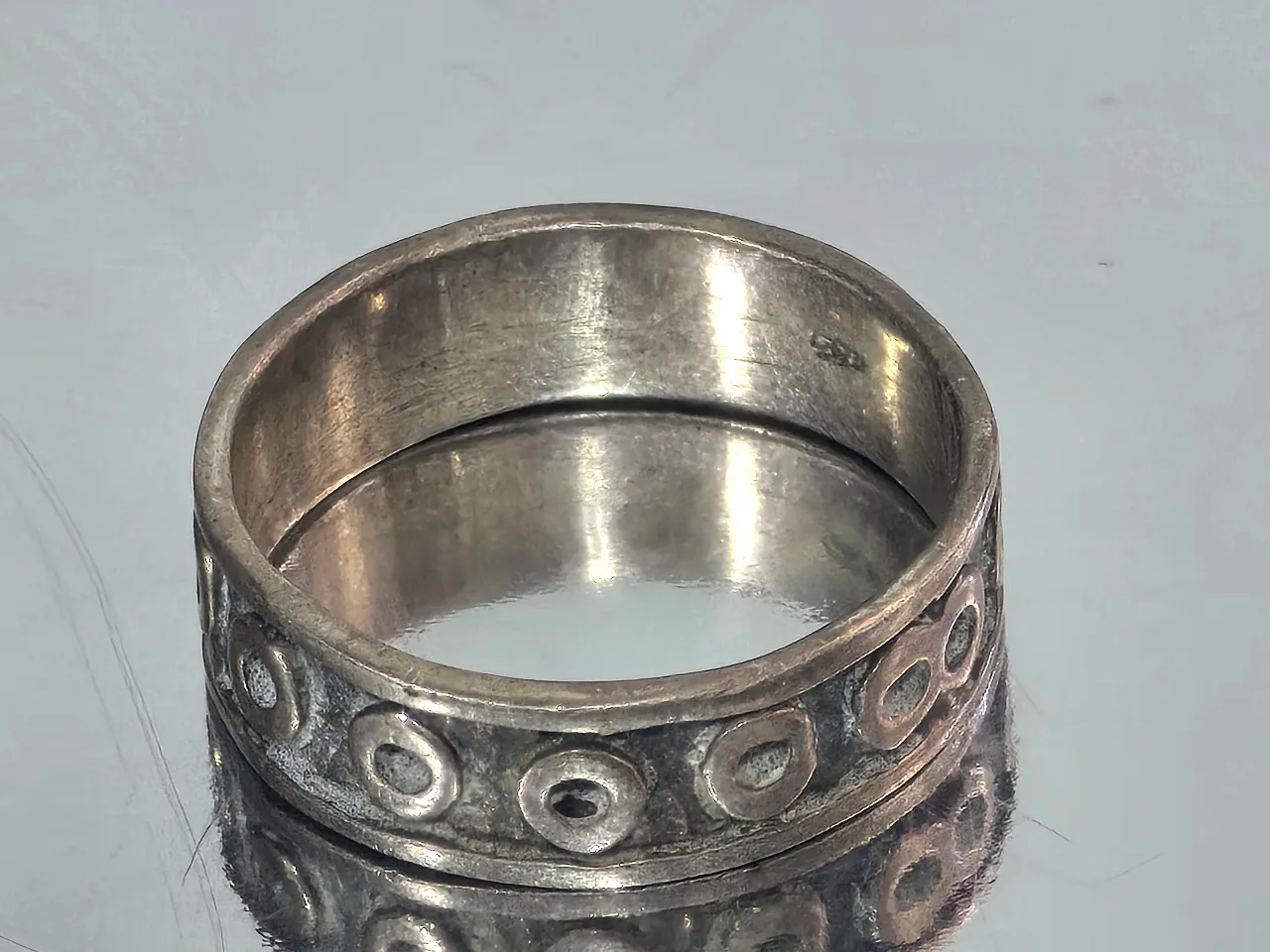 טבעת כסף 925 חתומה מידת הטבעת 10.5