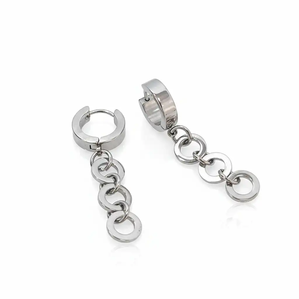 עגילים לגבר מתכת רפואי סטניסטיל