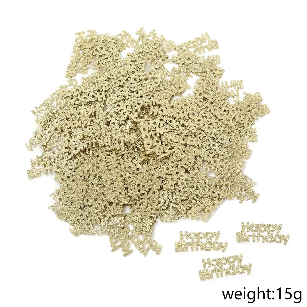 קונפטי לקישוט שולחן