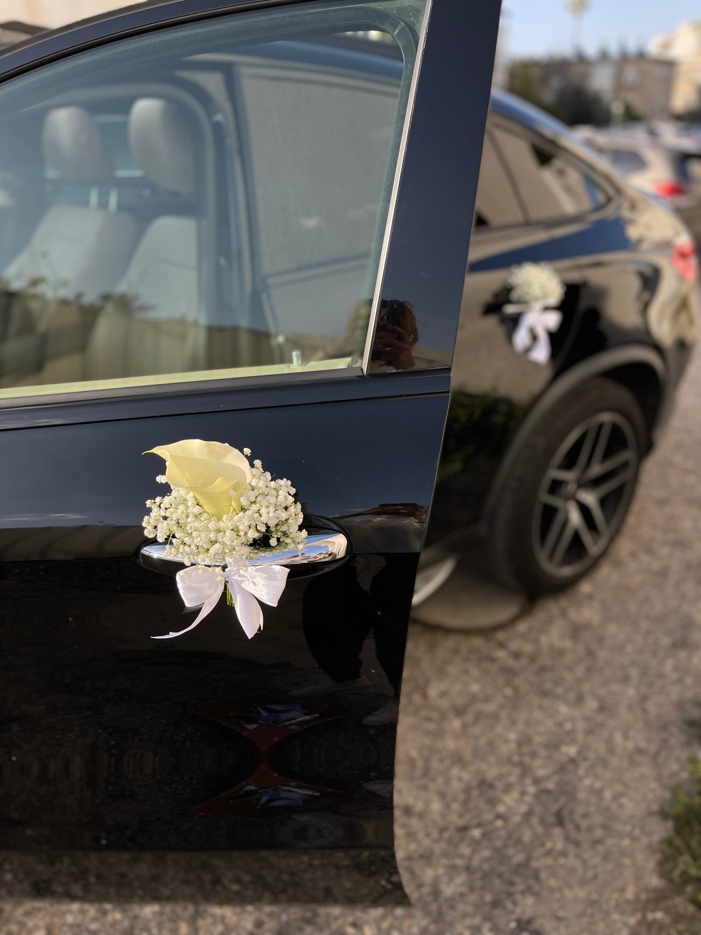 קישוט רכב חתן וכלה