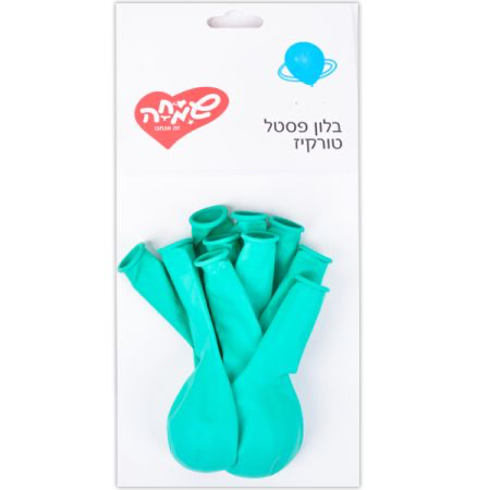 בלונים | שקית 10 בלונים פסטל במגוון צבעים