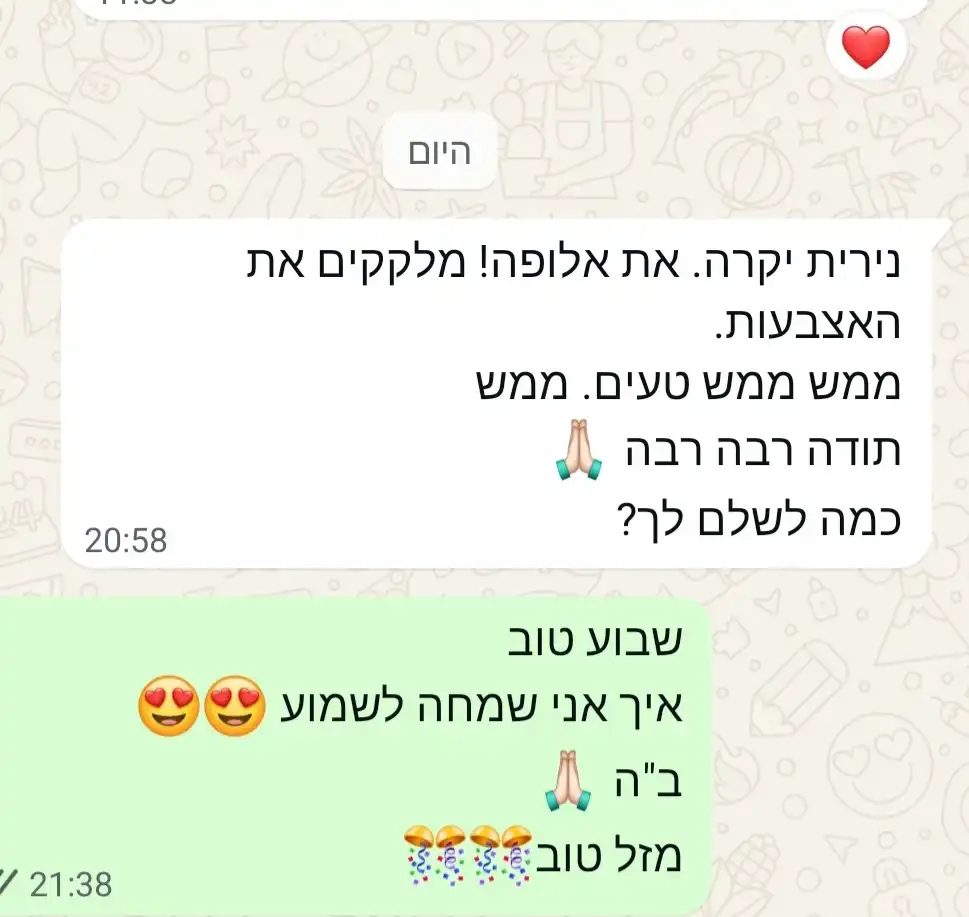 המלצות חמות מלקוחות