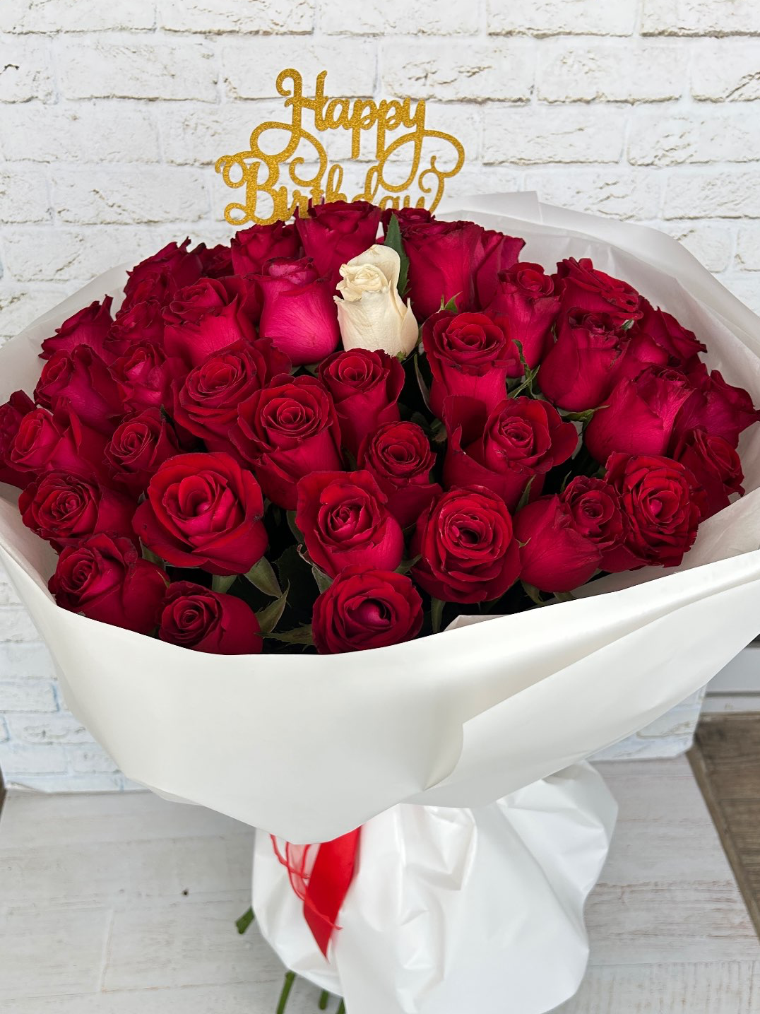 זר ורדים אדומים 450₪