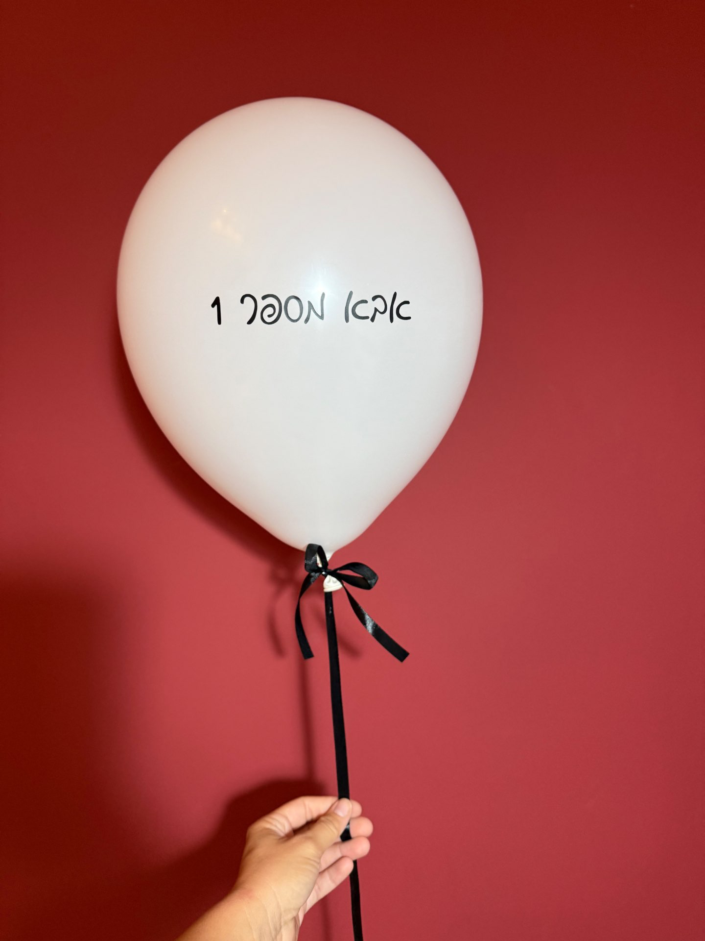 בלון רגיל עם הקדשה אישית בעיצוב יוקרתי | VALI