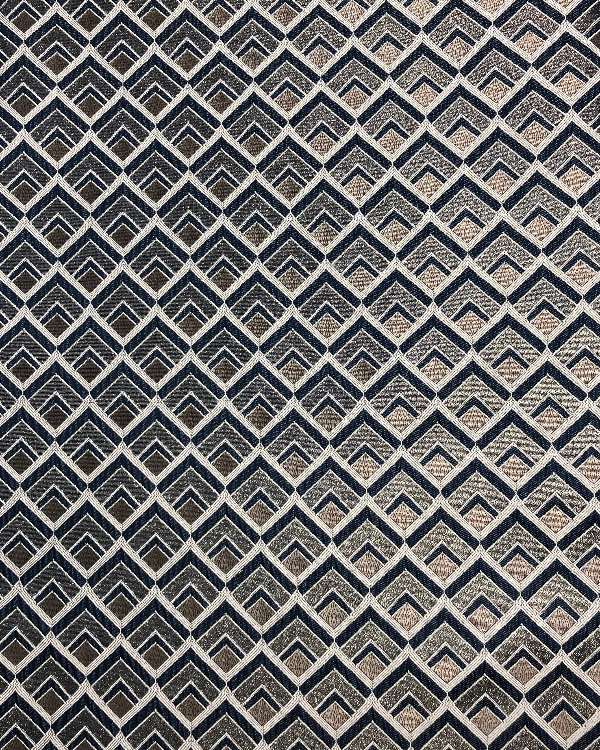 ז׳קארד דגם משובץ צבע חום כחול הפוך