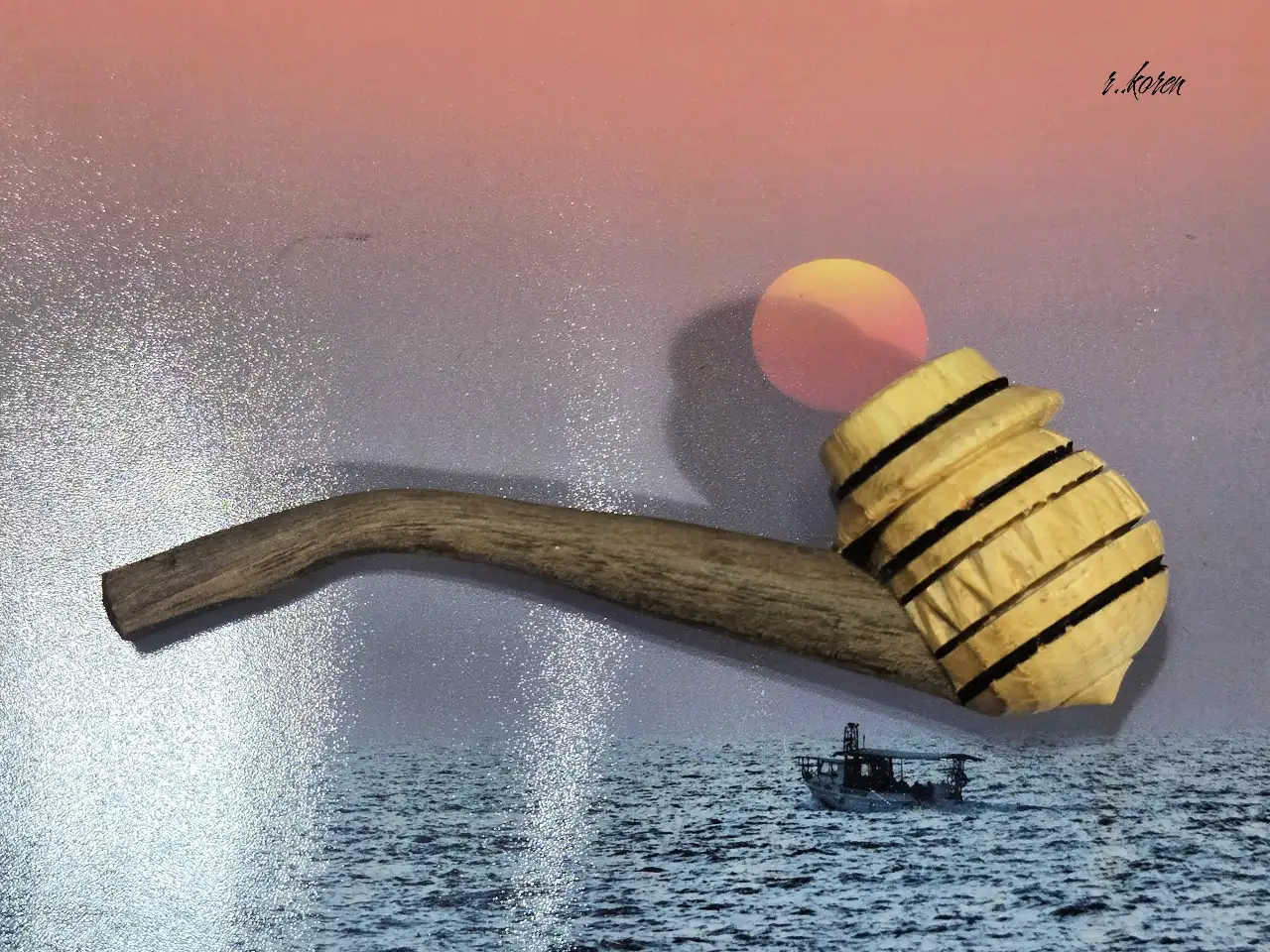 Pipe מקטרת מגולפת מעץ מלא עבודת יד. מצב כחדש, לא היתה בשימוש. אורך - 11.5 סמ