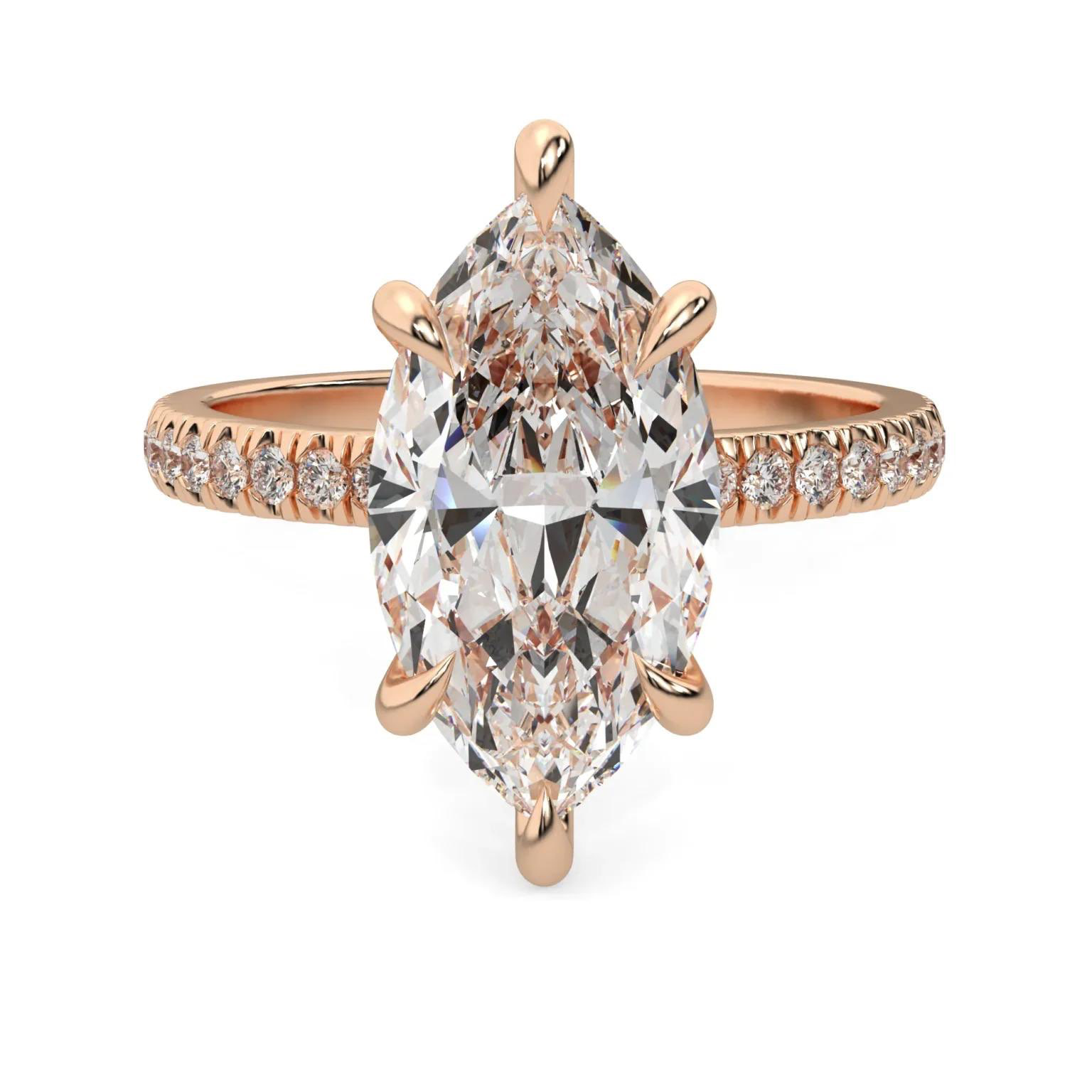 טבעת יהלום מרקיזה 