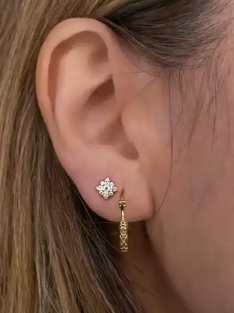 חור שני מזהב 14 קראט