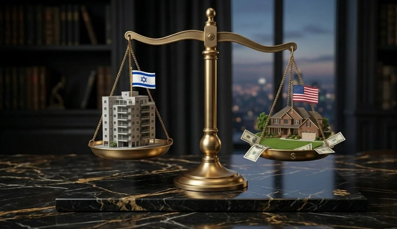 השוואה בין השקעות נדל״ן בישראל לארה״ב