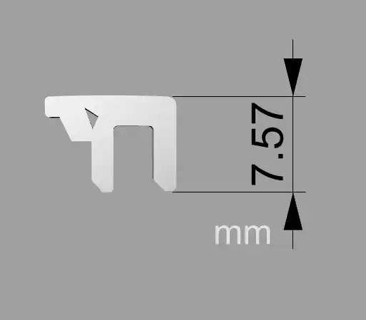 עגילי חי צמודים מעוצבים בקו חלק זהב 14K