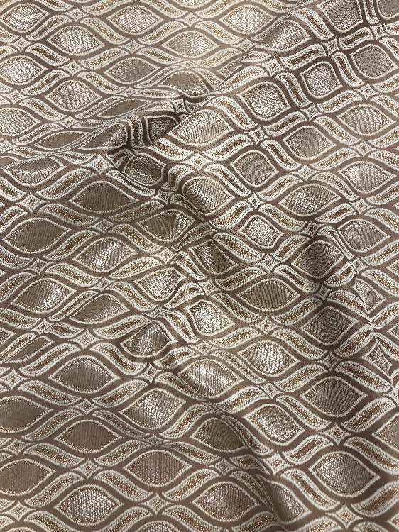 ז׳קארד דגם גלים צבע חום