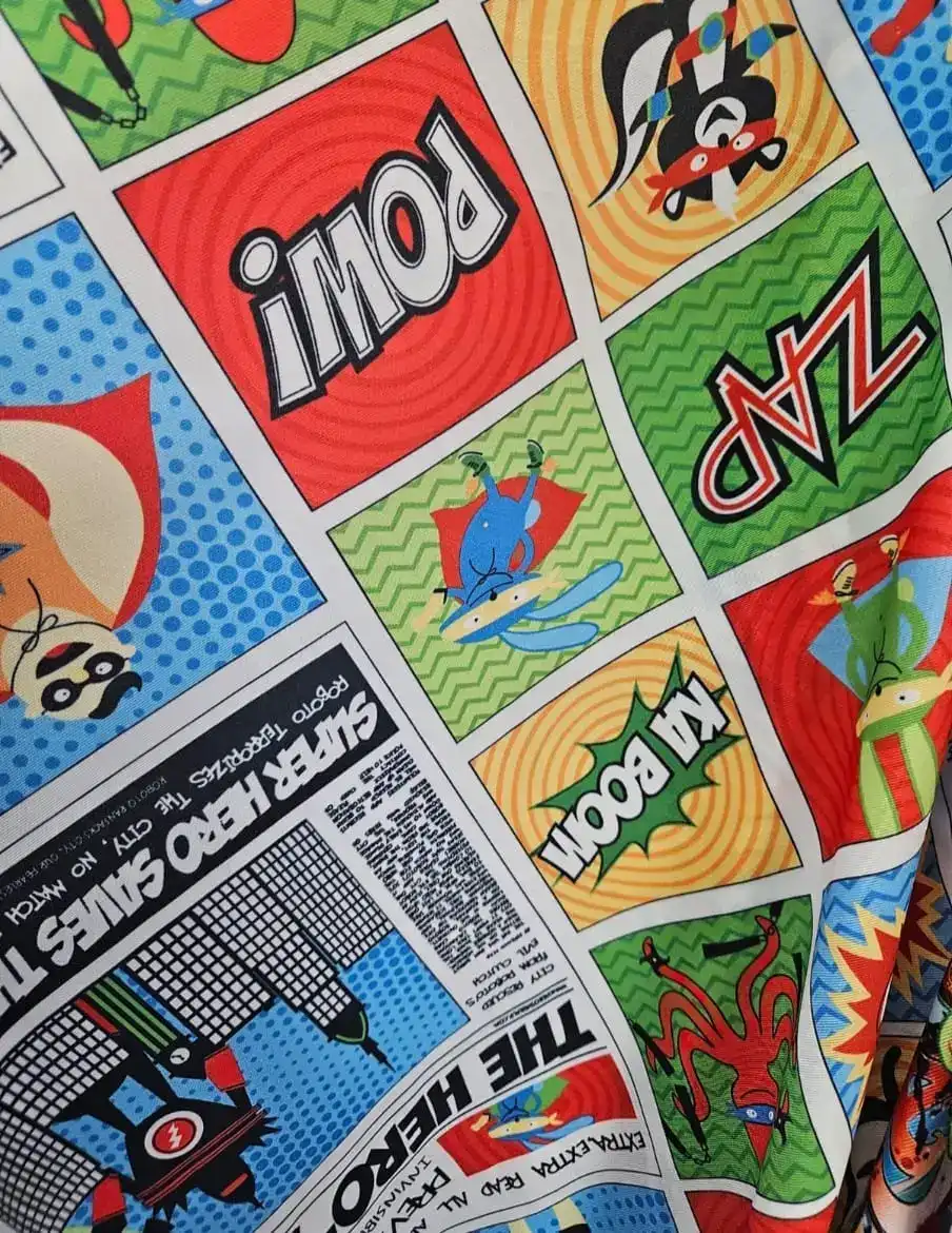 בד לייקרה מודפס