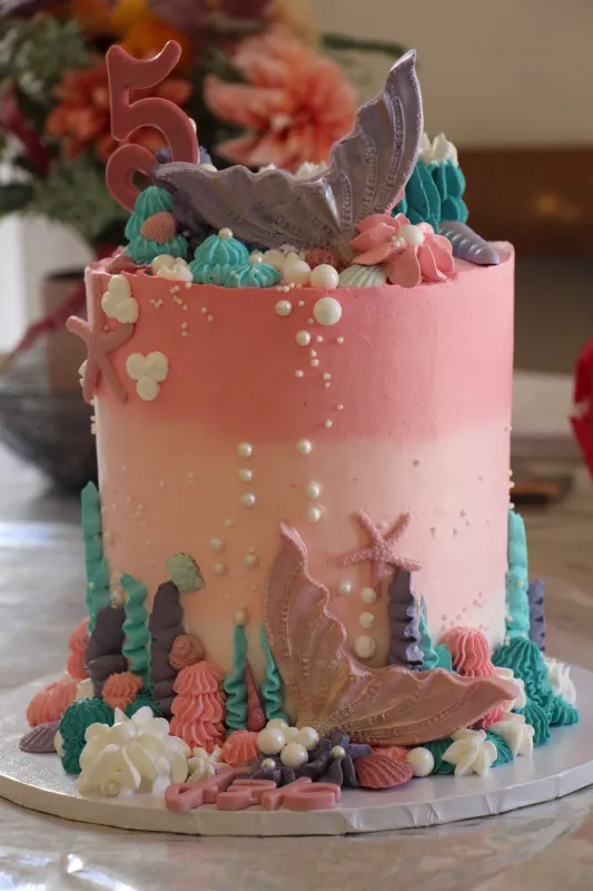 🌊עוגת ים🌊🩷ורודה🩷