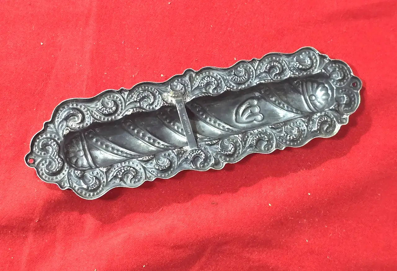 בית מזוזה כסף 925, חתום, אורך 17 ס"מ, משקל 30 גרם