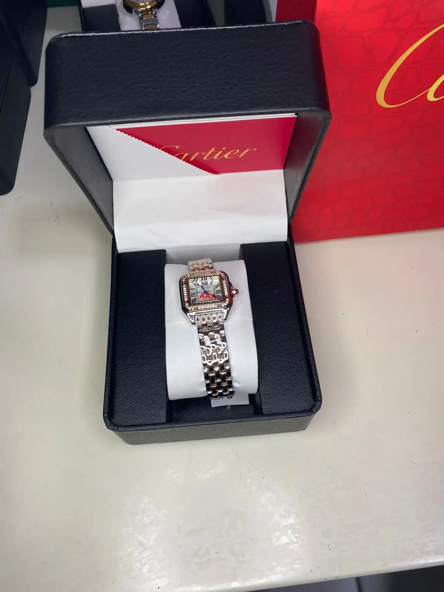 שעוני Rolex -Cartier נשים 36m רמת גימור AAA+ פול סט צבע כסף